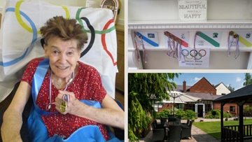Leicester care home Residents compete in homes Olympic Games
